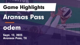 Aransas Pass  vs odem Game Highlights - Sept. 12, 2023