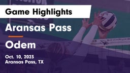 Aransas Pass  vs Odem  Game Highlights - Oct. 10, 2023