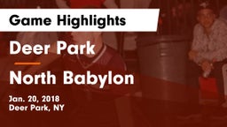 Deer Park  vs North Babylon Game Highlights - Jan. 20, 2018