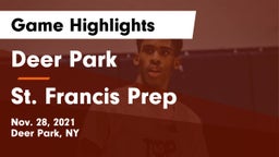 Deer Park  vs St. Francis Prep  Game Highlights - Nov. 28, 2021
