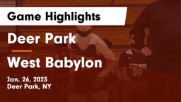 Deer Park  vs West Babylon  Game Highlights - Jan. 26, 2023