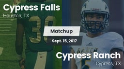 Matchup: Cypress Falls High vs. Cypress Ranch  2017
