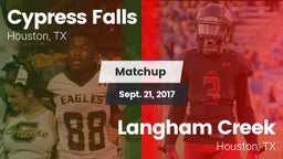 Matchup: Cypress Falls High vs. Langham Creek  2017