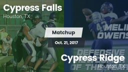 Matchup: Cypress Falls High vs. Cypress Ridge  2017