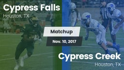 Matchup: Cypress Falls High vs. Cypress Creek  2017