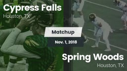 Matchup: Cypress Falls High vs. Spring Woods  2018