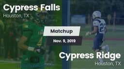 Matchup: Cypress Falls High vs. Cypress Ridge  2019