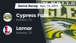 Recap: Cypress Falls  vs. Lamar  2019