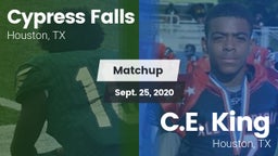 Matchup: Cypress Falls High vs. C.E. King  2020