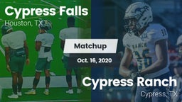 Matchup: Cypress Falls High vs. Cypress Ranch  2020