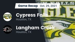 Recap: Cypress Falls  vs. Langham Creek  2021