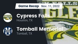 Recap: Cypress Falls  vs. Tomball Memorial  2022