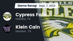 Recap: Cypress Falls  vs. Klein Cain  2023