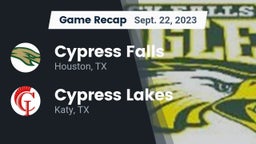 Recap: Cypress Falls  vs. Cypress Lakes  2023