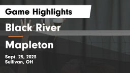 Black River  vs Mapleton  Game Highlights - Sept. 25, 2023