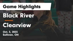 Black River  vs Clearview  Game Highlights - Oct. 3, 2023