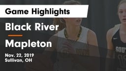 Black River  vs Mapleton  Game Highlights - Nov. 22, 2019