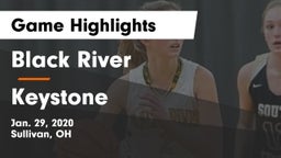 Black River  vs Keystone  Game Highlights - Jan. 29, 2020