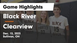 Black River  vs Clearview  Game Highlights - Dec. 13, 2023