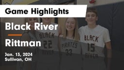Black River  vs Rittman  Game Highlights - Jan. 13, 2024