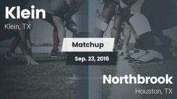 Matchup: Klein  vs. Northbrook  2016
