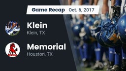 Recap: Klein  vs. Memorial  2017
