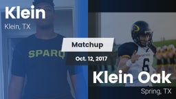 Matchup: Klein  vs. Klein Oak  2017