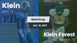 Matchup: Klein  vs. Klein Forest  2017
