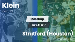 Matchup: Klein  vs. Stratford  (Houston) 2017