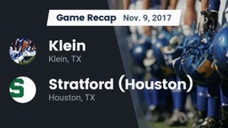 Recap: Klein  vs. Stratford  (Houston) 2017