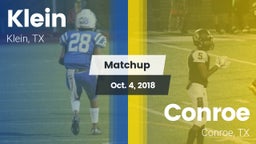 Matchup: Klein  vs. Conroe  2018
