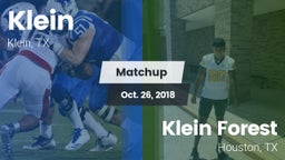 Matchup: Klein  vs. Klein Forest  2018