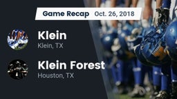 Recap: Klein  vs. Klein Forest  2018