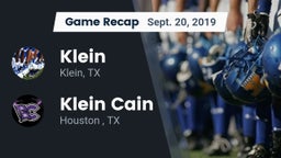 Recap: Klein  vs. Klein Cain  2019