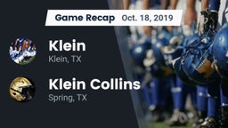 Recap: Klein  vs. Klein Collins  2019