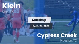 Matchup: Klein  vs. Cypress Creek  2020