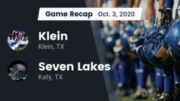 Recap: Klein  vs. Seven Lakes  2020