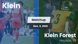 Matchup: Klein  vs. Klein Forest  2020