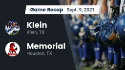 Recap: Klein  vs. Memorial  2021