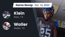 Recap: Klein  vs. Waller  2022