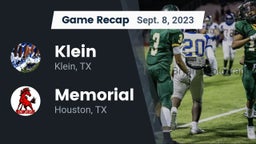 Recap: Klein  vs. Memorial  2023
