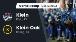 Recap: Klein  vs. Klein Oak  2023