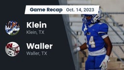 Recap: Klein  vs. Waller  2023