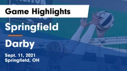 Springfield  vs Darby  Game Highlights - Sept. 11, 2021