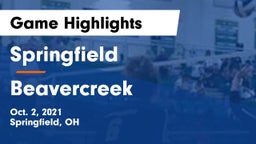 Springfield  vs Beavercreek  Game Highlights - Oct. 2, 2021