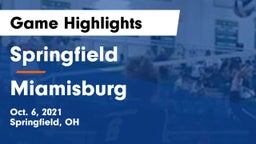 Springfield  vs Miamisburg  Game Highlights - Oct. 6, 2021