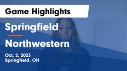 Springfield  vs Northwestern  Game Highlights - Oct. 2, 2023