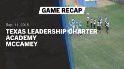 Recap: Texas Leadership Charter Academy  vs. McCamey  2015