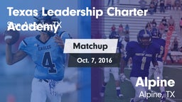 Matchup: Texas Leadership vs. Alpine  2016