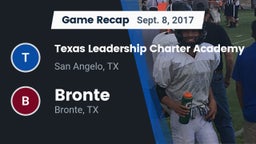 Recap: Texas Leadership Charter Academy  vs. Bronte  2017